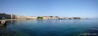 2008_0519_08.16g. Panorama of Rhodes town wall along waterfront (3 pics).jpg