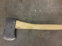 do not like where the sander touched the axe head.jpg