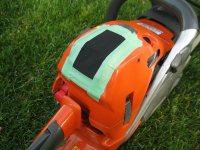 Nylon cloth taped  in place of Frogskin.JPG