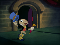 Jiminy Cricket in the original trailer for Pinocchio.png