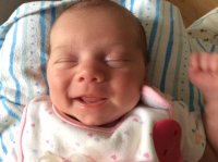 first smile caught on film. In her sleep, Sept 6-16.JPG