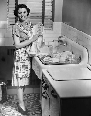 woman-at-sink-washing-dishes-george-marks.jpg