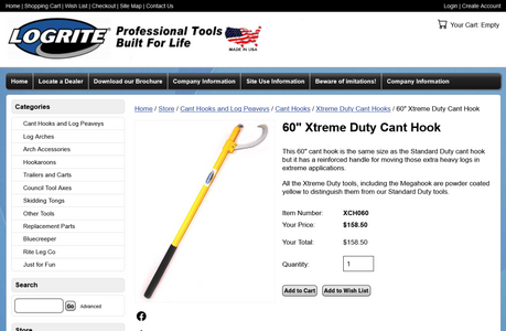 Screenshot 2024-09-19 at 21-59-13 60 Xtreme Duty Cant Hook - Logrite.com - LogRite Tools LLC.png