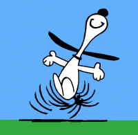 Snoopy Dancing Spring for a day.gif
